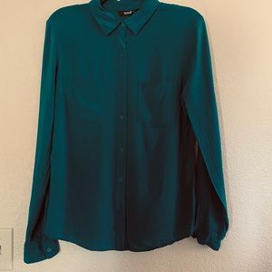 Emerald green a.n.a button down shirt